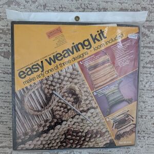 Easy Weaving Kit with Loom, Vintage, 70's Ethnic Boho Hippie, Sealed, Made In US